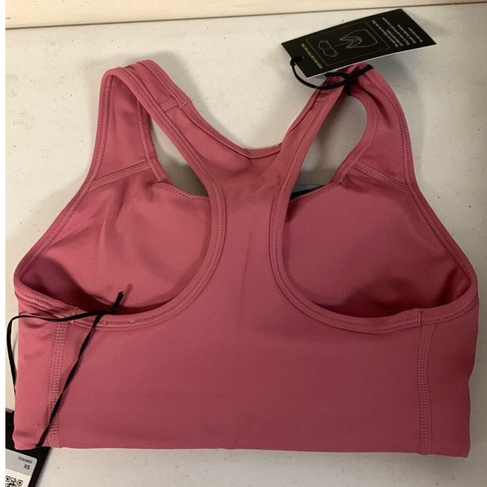 Nike Women’s XS Pro Swoosh Medium Sports Bra, Desert Berry - Picture 2 of 6